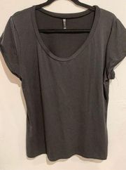 3XL Basic Black TShirt- SPLASH-Poly/Lycra Basic S/S EUC Womens