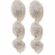 NWOT Lele Sadoughi pave liner earrings