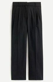 NWT J. Crew Crochet-trimmed pleated trouser