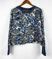 JOIE Caleigh Floral Print Drop Shoulder Top NWT in Size Large