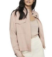 Reiss Ives Pink Utility Jacket - size 8