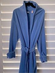 VALERIE STEVENS STUDIO LONG BLUE FUZZY SOFT BATHROBE. Sz PM EUC.