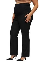 Motherhood Maternity Plus Size Secret Fit Belly Bi-Stretch Straight Pants 2X