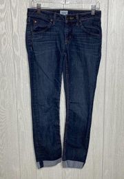 Hudson Bacara straight flood cuff jeans size 26