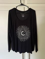 Oversize Witchy Long Sleeve Shirt