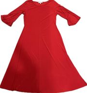 Chaus Classic Sheath Dress Red L 