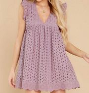 babydoll eyelet dress with built in shorts