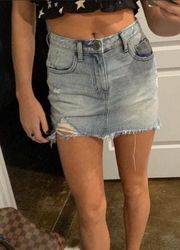 Denim Mini Skirt 