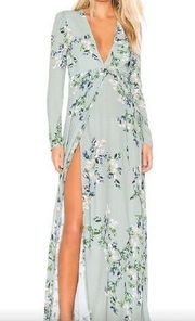 FLYNN SKYE Kate Wrap Maxi Dress Sz Small