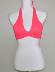 Pink Victoria Secret Bright Pink Tie Bikini Top - Size Small