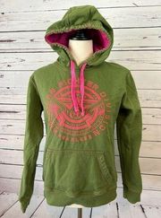 American Fighter Pullover Hoodie Hooded Sweatshirt XS Extra Small Training Green