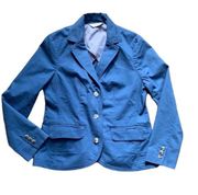 L.L. Bean blue crop blazer