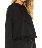 NWT Revolve Black Cropped Hoodie Sweatshirt