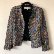 Trina Turk Multi-Colored Tweed Jacket