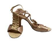 Johanna Style Gold 4” Heels Size 7M