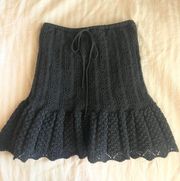 Knit Black Skirt