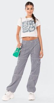 Striped Cargo Pants