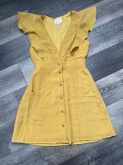 Lost + Wander Yellow Dress