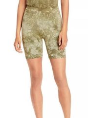 Cotton citizen green tie dye biker shorts