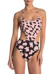 The Bikini Lab Feline Fine Cutout Swimsuit M