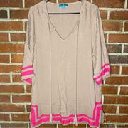 [ Southern Frock] Preppy Tassel Tunic Cover Up Size XL