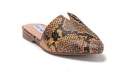 Ally Snake-Embossed Slip-On Mule