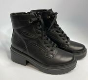 Naturalizer Abbott black combat boots size 7