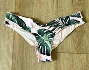 Rip curl Cheeky scrunch butt bikini bottoms in pink tropical print