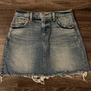 vintage jean skirt