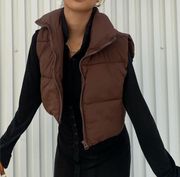 Cropped Puffer Vest