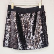 Lily White Ladies Dark Green Sequined Mini Pencil Skirt Sz XL