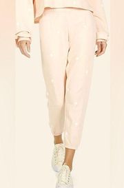 Michael Lauren Nate cropped sweatpants in peachy mini suns size XS