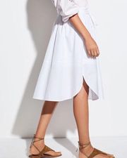 Vince NWT White Wide Hem Skirt