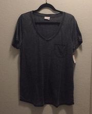 NWT Grey Make&model v-neck t-shirt.