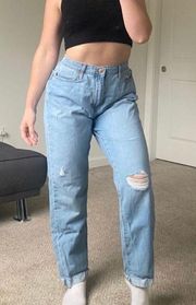 High Waisted Boyfriend Jeans Size 6