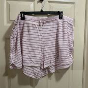 Old Navy  lounge sleep shorts pink purple stripe size 3X