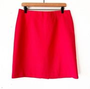 J. Jill Women’s M Petite Coral Straight Stretch Mini Skirt