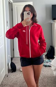 Red Quarter-Zip