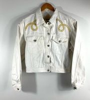 Vintage Jordache White Denim Jacket