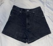 Denim High Waisted Mom Shorts