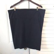 Torrid Black Wide Waistband Stretch Skirt