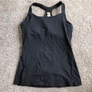 Lucy women's medium black athletic tank top