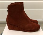 Suede Wedge Boots