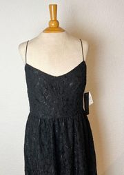 Cynthia Steffe Black Solid Lace Shift Dress