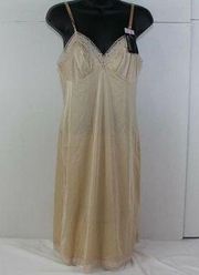 NWT Ladies/Women's Vintage Vanity Fair Long Nylon Nightgown Size 34 L