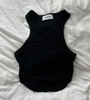 high neck tank Size XS/S Condition: NWOT  Color: black