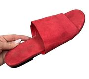 1183-ASOS Monki Red Slip-on Sandals