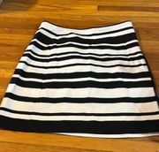 WHBM Striped A-Line Skirt Size 8