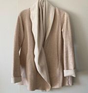 Sanctuary Cream Coat, Front Wrap & Button | M