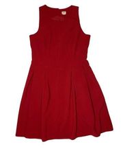 Ann Taylor Red A-Line Casual Sleeveless Dress Size 10